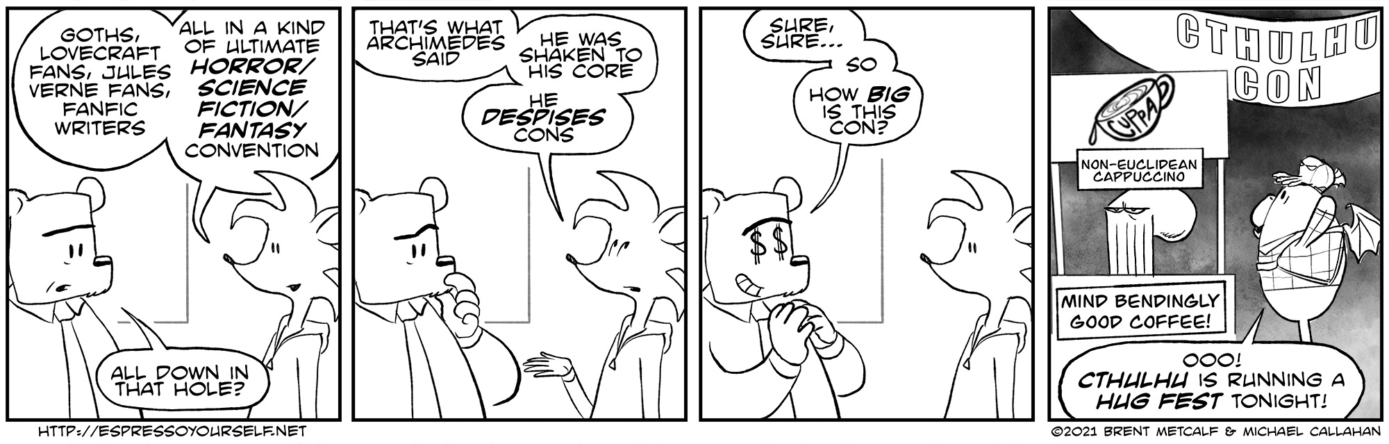 Non-euclidian Cappuccino